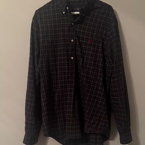 Men's Plaid Button-Down Shirt